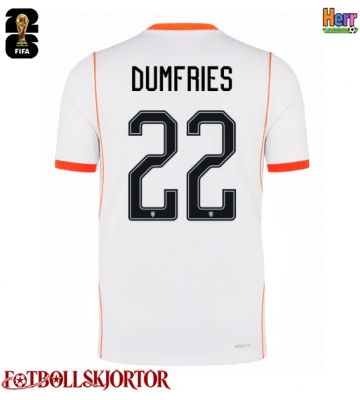 Nederländerna Denzel Dumfries #22 Bortatröja VM 2026 Kortärmad